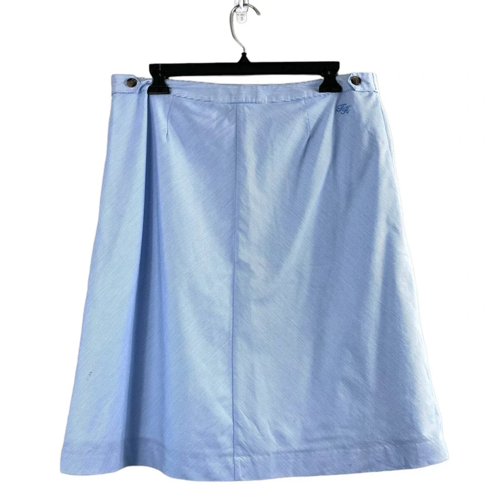 Blue Pinstripe Women's Tommy Hilfiger Skirt 10